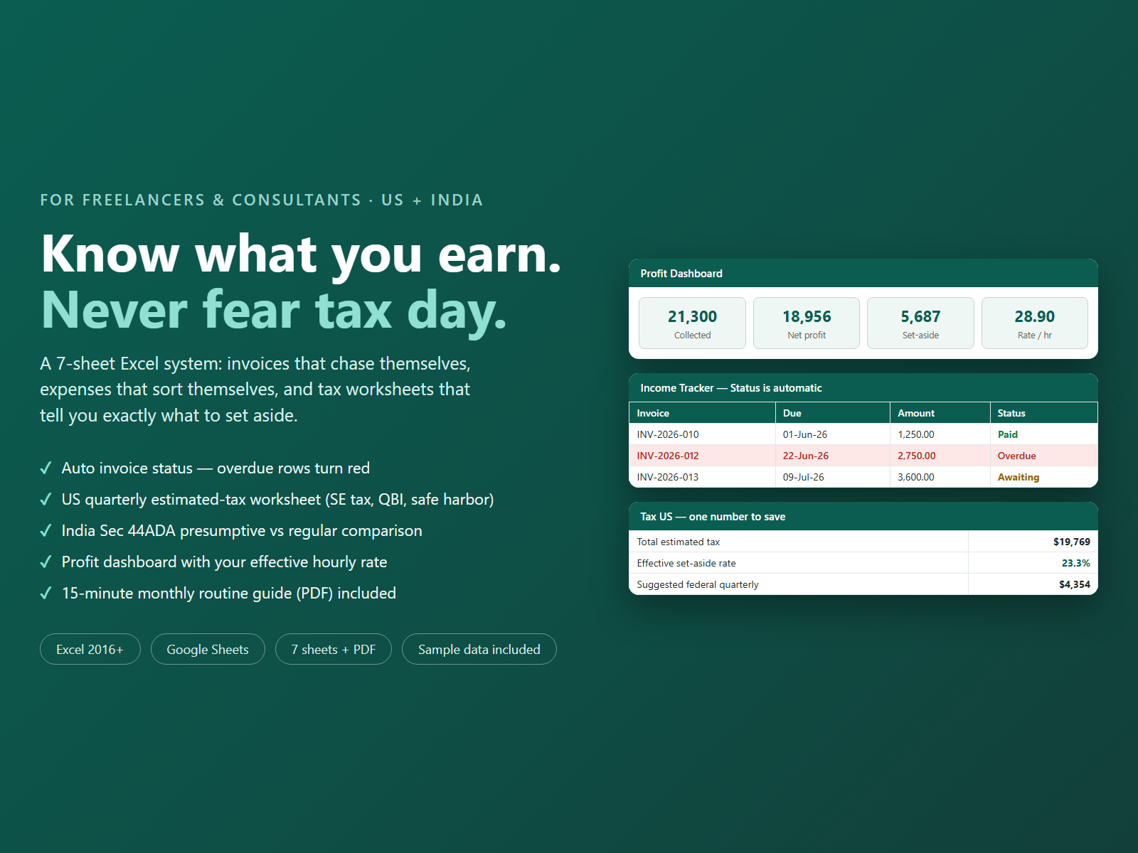 Freelancer Finance Pack preview